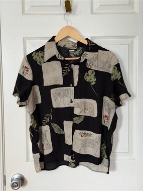 Vintage Caribou New York Safari Button Up